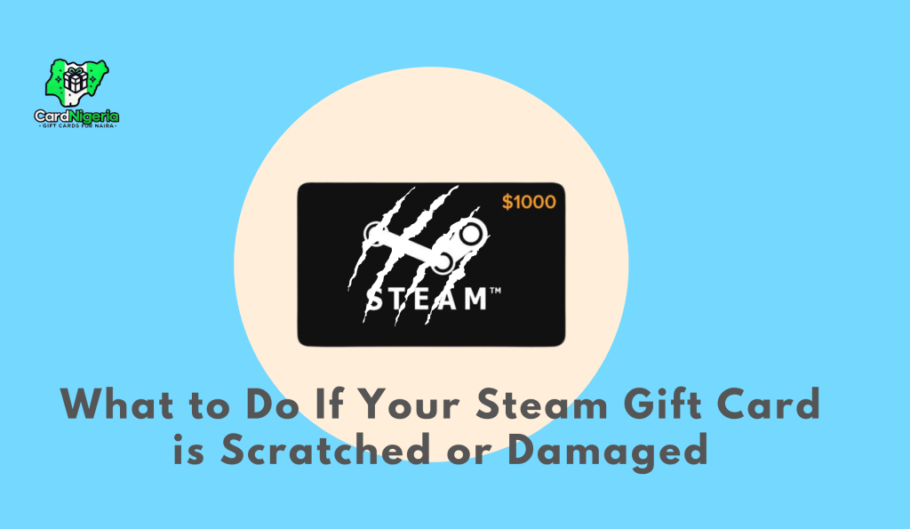 the image of scratched Steam Gift Cards